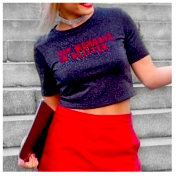 Zara Trafaluc Dip Mondays in Glitter Crew Neck Cropped Glitter Top Size S - Picture 4 of 12